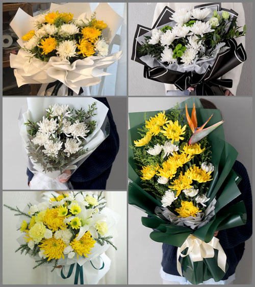 山西晋中榆次区郭家堡乡白草坡村白事花束代送